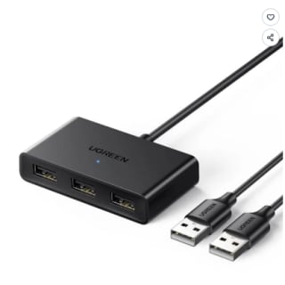 Ugreen Switch Box Adaptateur Usb 2 Entrées 3 Sorties Vers Ordinateur à 32,99€