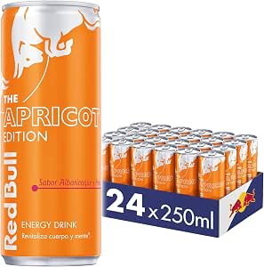 Red Bull Bebida Energética, Albaricoque y Fresa, 24 Latas de 250 ml por 22.79€