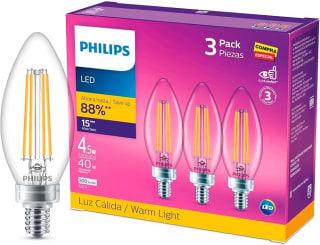 Foco LED Philips Vela 4.5W E12 por $57 | Oferta Amazon