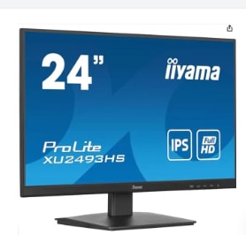 iiyama XU2493HS-B6 24" Panel IPS, 1920x1080100Hz, 4ms, 250cd/m², Altavoces 90.60€
