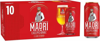 Madri Excepcional Lager Beer 10 x 440ml - Discount At Checkout (Amazon Fresh)