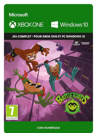 Code jeu à télécharger XBOX One Battletoads Standard à 19,99€