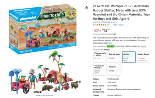 Playmobil Wombat schuilplaats (71625) voor €12 bij Amazon