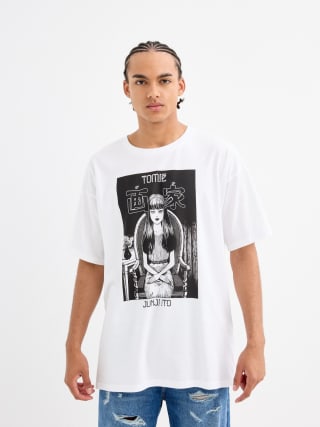 Camiseta Junji ito blanca por 4.99€