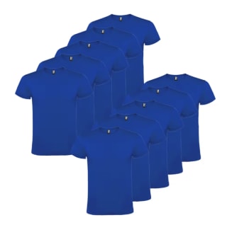 Roly Pack 10 Camisetas Básicas Azul por 17,22€