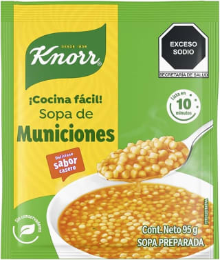 Sopa Instantánea Knorr Municiones 95g por $15 | Oferta Amazon