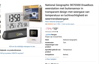National Geographic Weerstation voor €10,61 bij Amazon