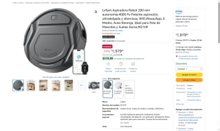 Aspiradora Robot Lefant M210P por $1,980 | Oferta Amazon