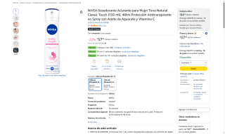 Desodorante NIVEA 150ml x2 por $36 | Oferta Amazon
