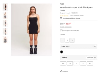 Vestido Ironic Black por $264 | Liverpool