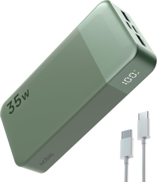 Nobis Power Bank 20000mAh 35W Cargador Portátil en azul y verde por 23.01€