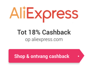Tot 18% cashback op AliExpress bij CashbackXL