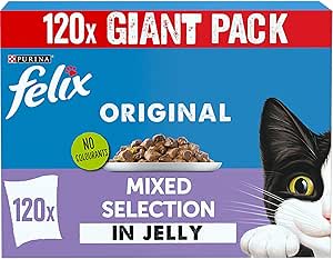 FELIX Original Mixed Selection in Jelly Wet Cat Food 120 x 85g - Discount