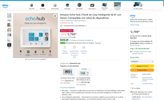 Amazon Echo Hub 8" por $2,799 | Amazon