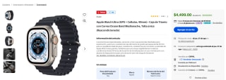Apple Watch Ultra 49mm Reacondicionado por $4,499 en Walmart