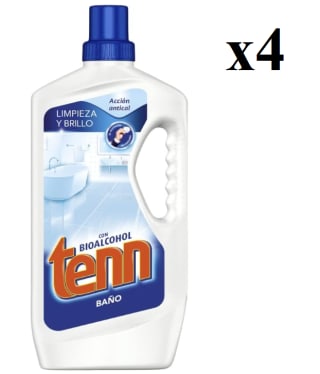 4 Botes de 1.3L de TENN Limpiador de Baño por 6.35€