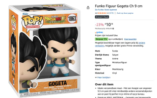 Dragon Ball Super Funko Pop Gogeta voor €10,18 bij Amazon
