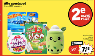Alle speelgoed 2de halve prijs bij kruidvat