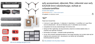 Eufy Omni E25/E28 Onderhoudspakket voor €42,99 bij Amazon