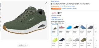 Skechers Uno - Stand On Air - Heren Sneakers - Olijfgroen voor €49,95 bij Amazon