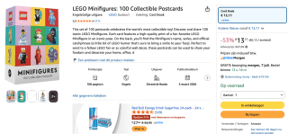 Lego Minifiguren: 100 ansichtkaarten om te verzamelen voor €13,11 bij Amazon