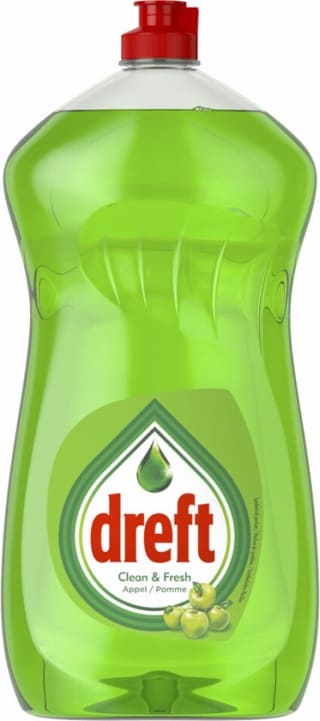 Dreft Clean & Fresh Afwasmiddel Apple 1200 ml voor €3 bij Trekpleister