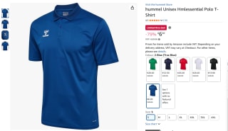 hummel Unisex Hmlessential Polo T-Shirt voor €6,20 bij Amazon