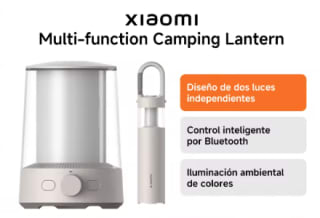 Xiaomi Multi-function Camping Lantern, Dos luces independientes por 30.99€