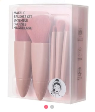 Set Brochas De Maquillaje Con Estuche 10 cm 5 Piezas por solo $4.193 en Miniso
