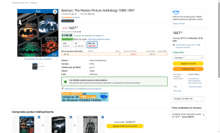 Colección Batman Blu-ray 1989-1997 por $447 | Oferta Amazon