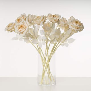 Express Flor 12 Rosas Artificiales Beige 69cm Brillan en la Oscuridad 10.99€