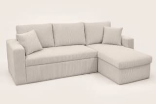 Cyrus - canapé d'angle réversible 4 places - convertible avec coffre à 499€