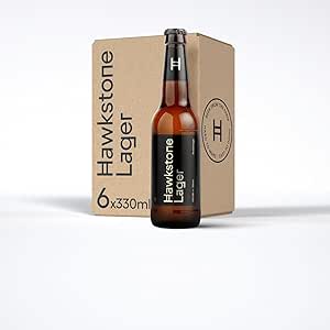 Hawkstone Premium Lager Bottle, 6 x 330ml with voucher