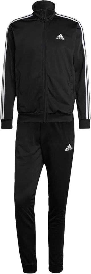 adidas Men's Basic 3-Stripes Tricot Track Suit - l