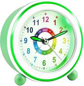 Juboos Despertador Infantil sin Tic TAC para Niños de 5 a 16 Años con Luz por 8.56€