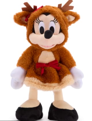 Peluche mediano navideño Minnie o Mickey Mouse reno (34 cm) por solo 10€