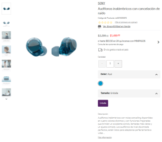 Audífonos Sony WF-C710N por $1,499 | Liverpool