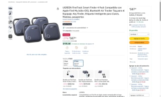 UGREEN Smart Finder 4 Pack por $587 | Oferta Amazon