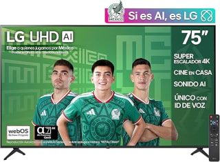 LG TV 75" UHD AI por $8,718 | Oferta Amazon