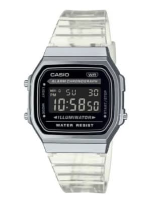 Montre Casio vintage en résine transparent à 27,93€