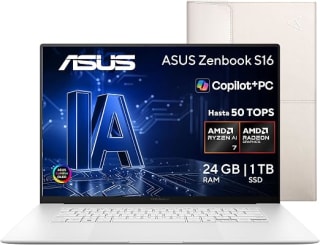 Laptop ASUS Zenbook S16 OLED 3K por $22799 | Oferta Amazon
