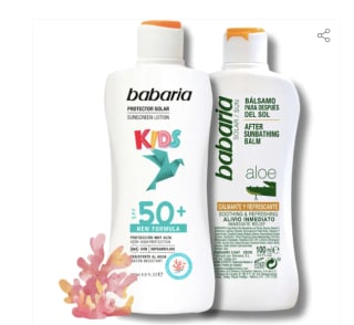 Pack Infantil Babaria Protector Solar y After Sun por 5,39€