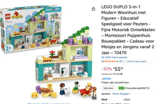 LEGO Duplo Town 10470 - Woonhuis - 3-in-1 voor €45,95 dmv code bij Amazon