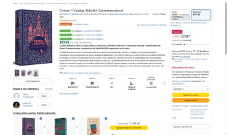 Crimen y Castigo Ed. Conmemorativa por $270 | Oferta Amazon
