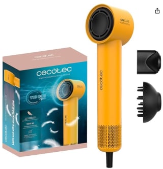 Cecotec Ionicare Rockstar Style Secador de Pelo 1500W Amarillo por 24.71€