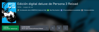 Edición digital deluxe de Persona 3 Reload por $476 | Xbox Store