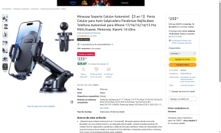 Miracase Soporte Celular Automóvil 3 en 1 por $233 | Amazon