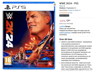 PS5 WWE 2K24 voor €7 bij Amazon
