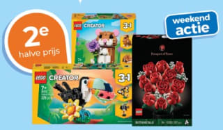 2e halve prijs op Lego bouwsets bij Trekpleister