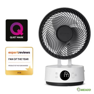 Meaco Sefte 8" Rechargeable Battery Air Circulator Fan in White